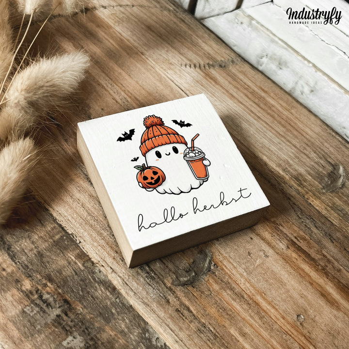 Kühlschrankmagnet Holz Hallo Herbst No2, Holzmagnet von Industryfy