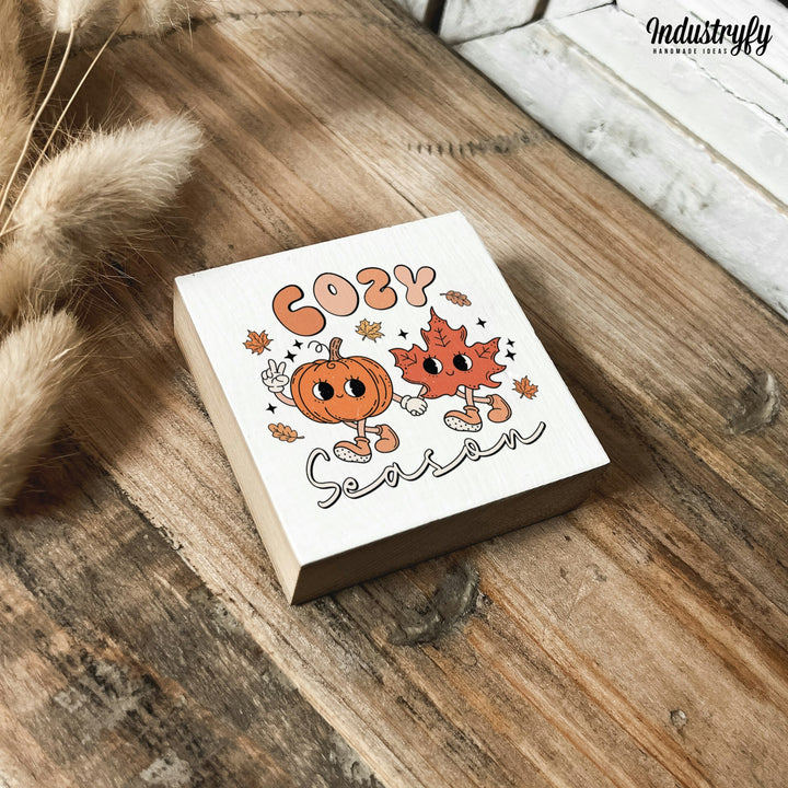 Kühlschrankmagnet Holz cozy season, Holzmagnet von Industryfy