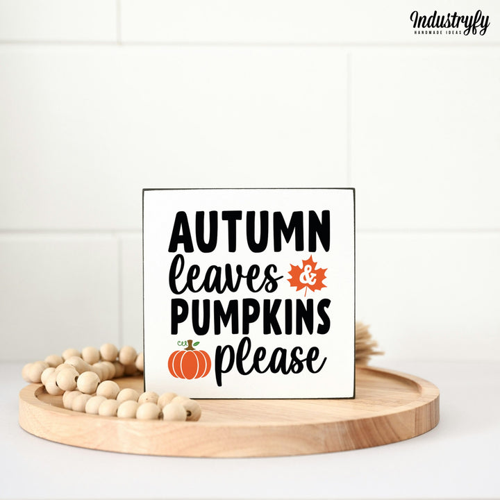 Miniblock | Autumn leaves & pumpkins please