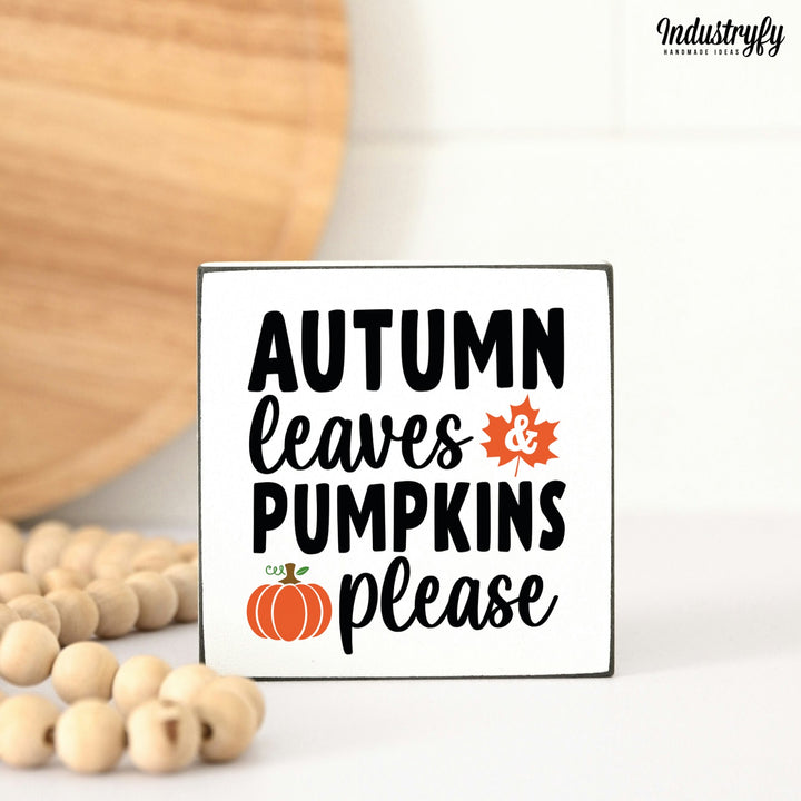 Miniblock | Autumn leaves & pumpkins please