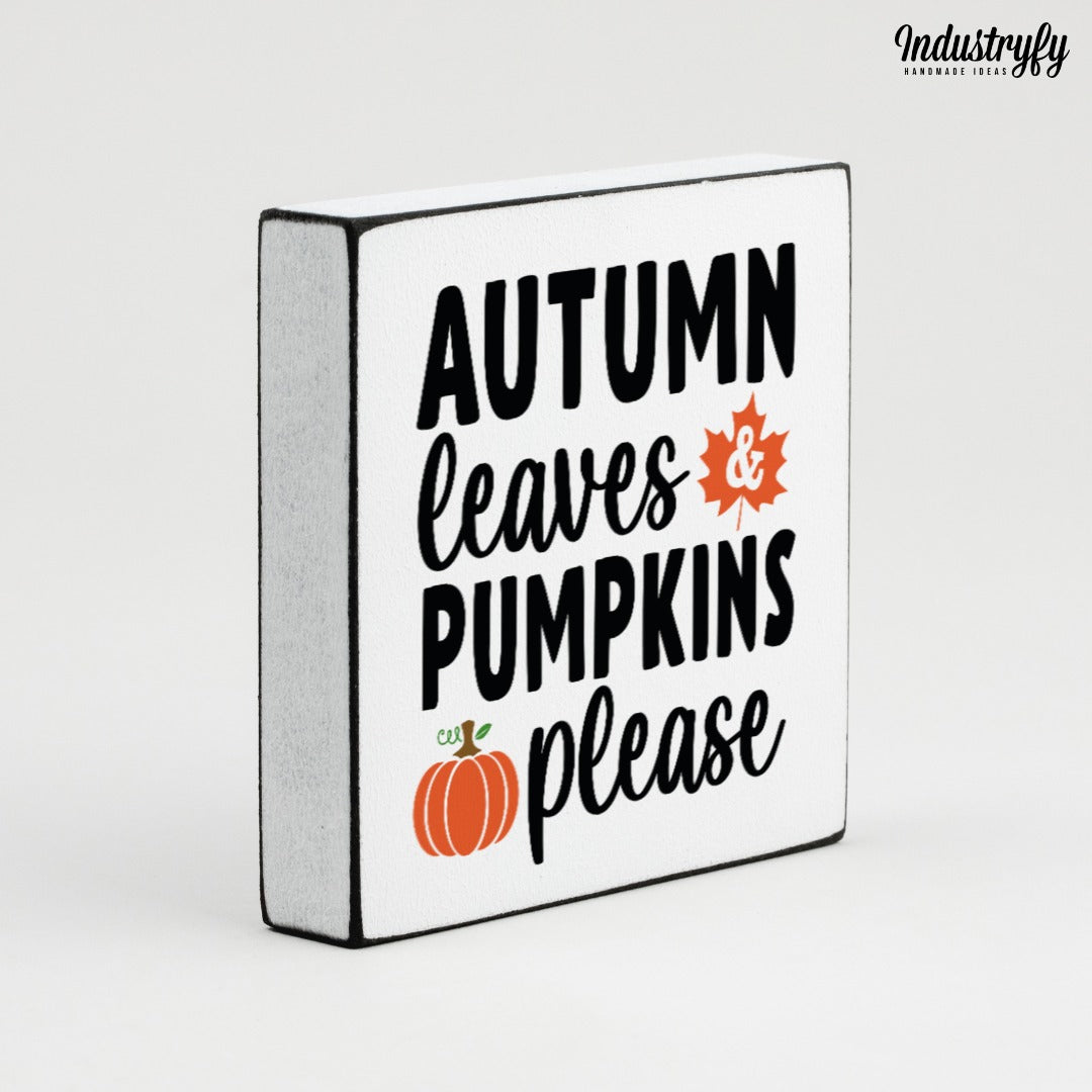 Miniblock | Autumn leaves & pumpkins please