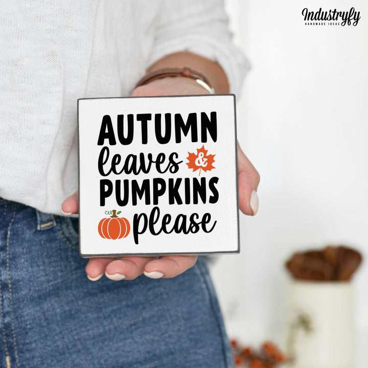 Miniblock | Autumn leaves & pumpkins please