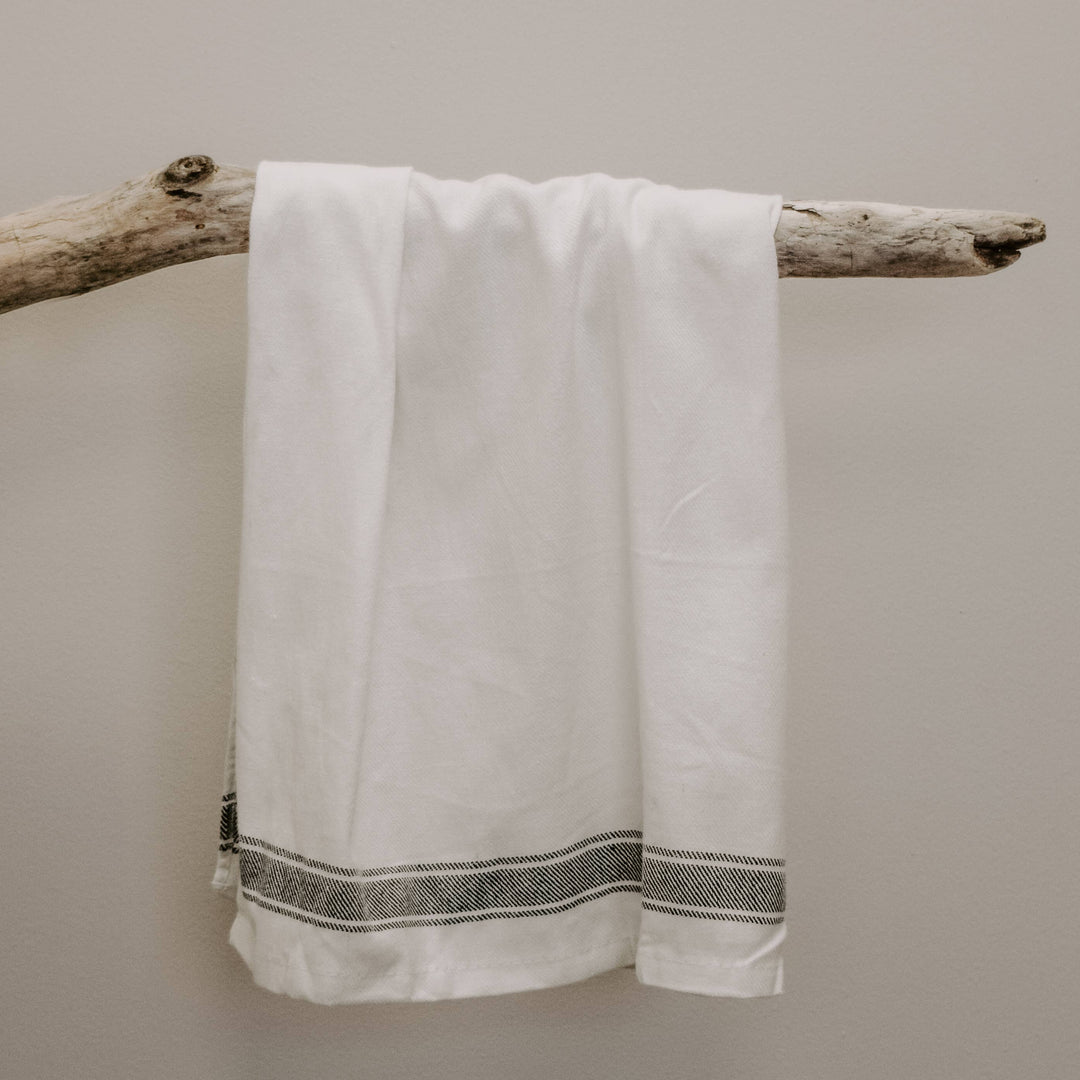 Türkisches Baumwoll & Bambus Handtuch, 3 Streifen
