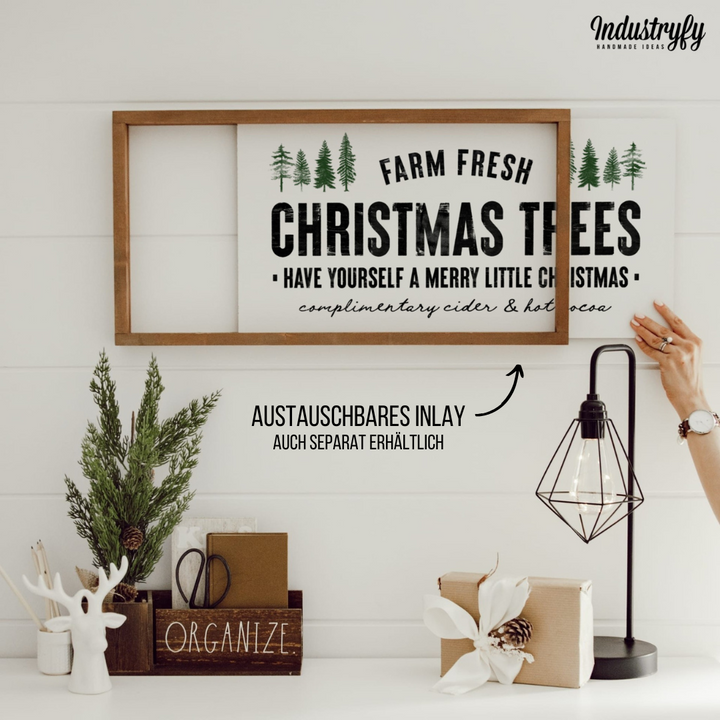 Landhaus Schild | Christmas Trees No.2