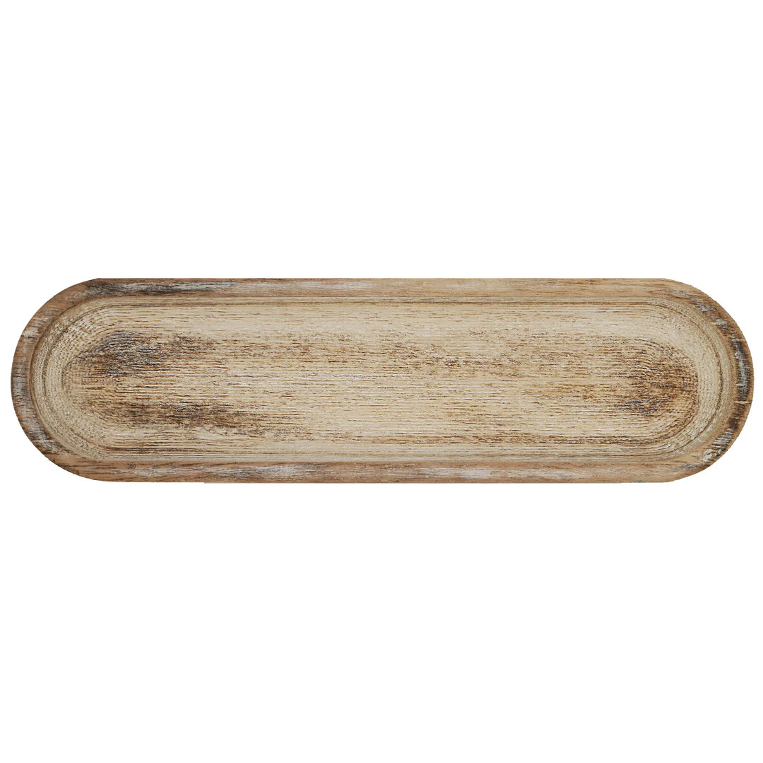 Holzschale | Rustikal - Oval lang