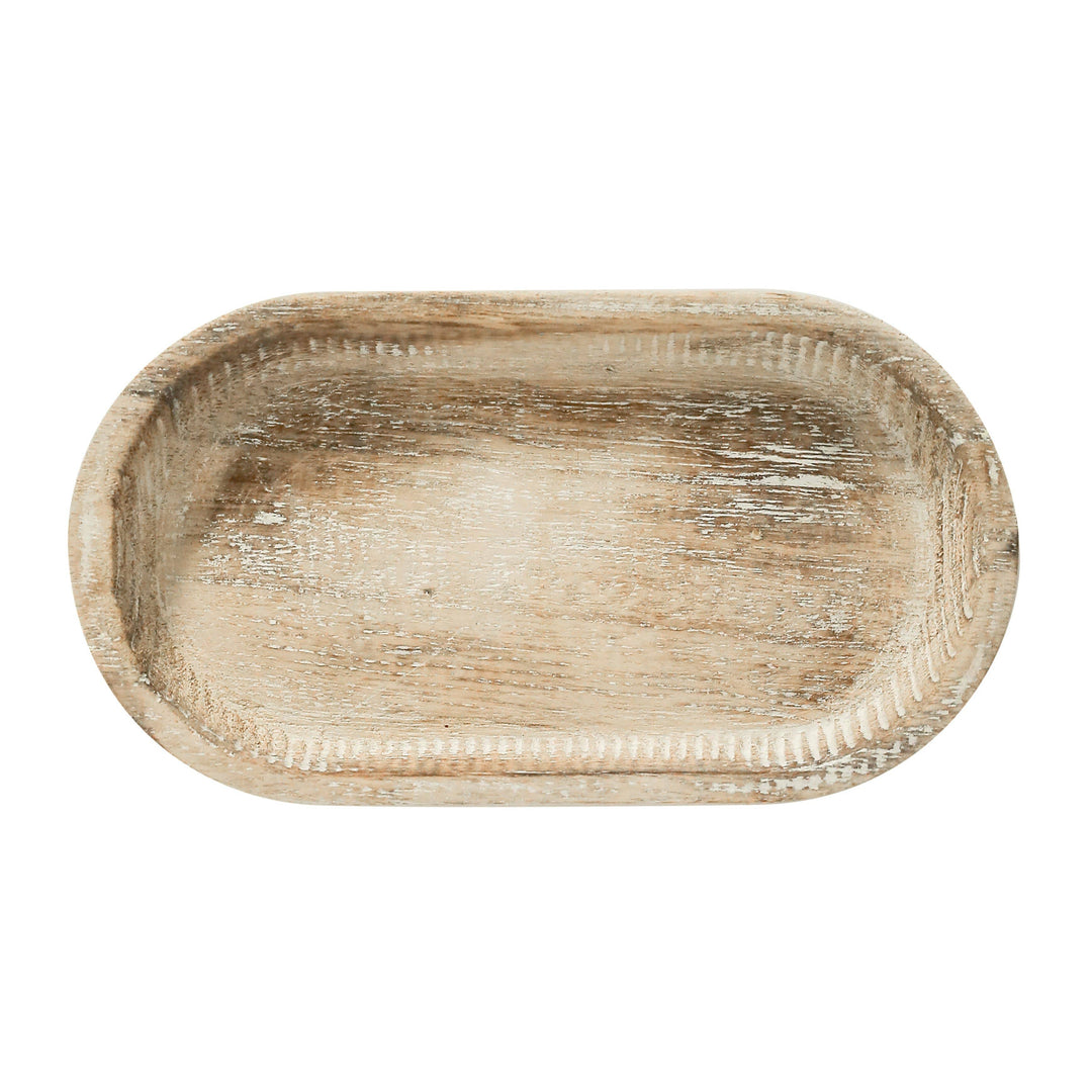 Holzschale | Rustikal - Oval kurz