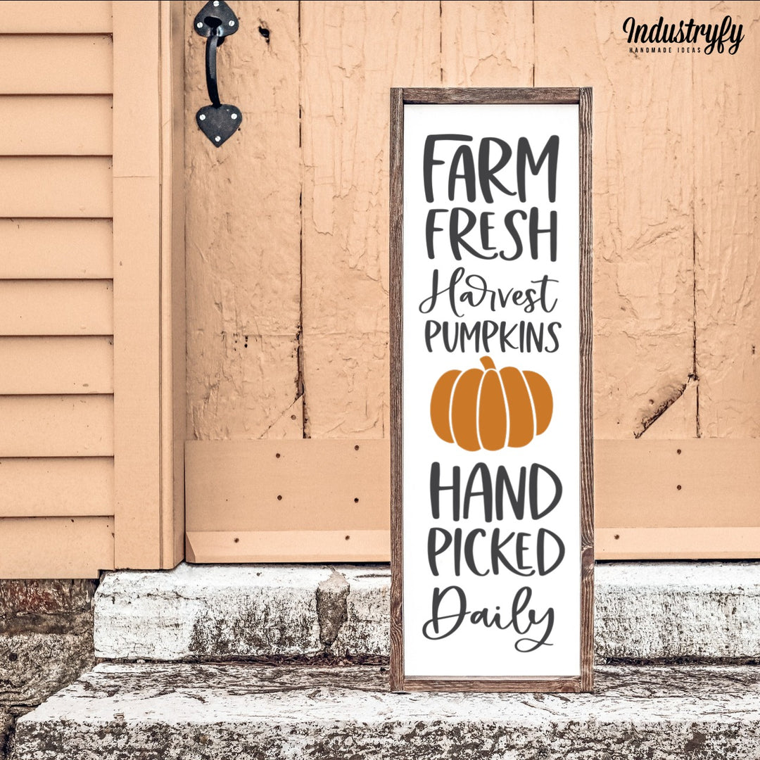 Landhaus Schild | Farm Fresh Harvest Pumpkins