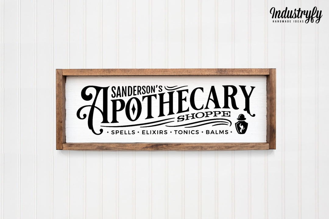Landhaus Schild | Sanderson's Apothecary Shoppe