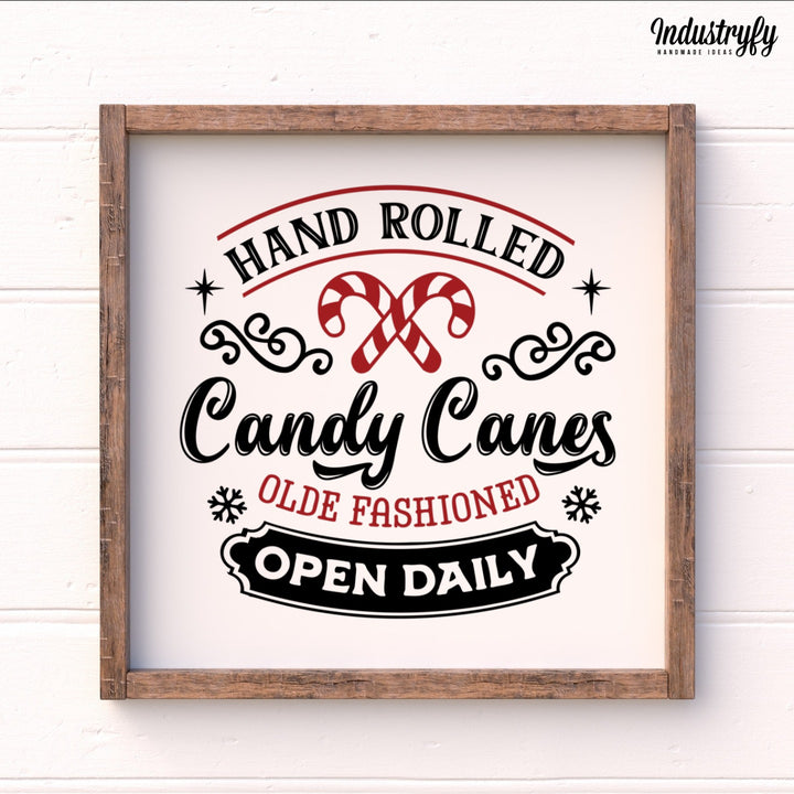 Landhaus Schild | Handrolled candy canes