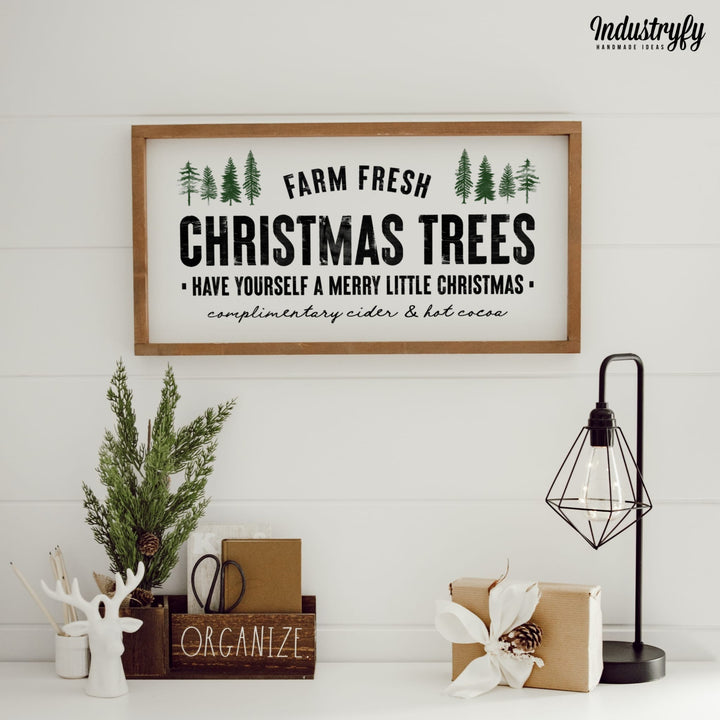 Landhaus Schild | Christmas Trees No.2