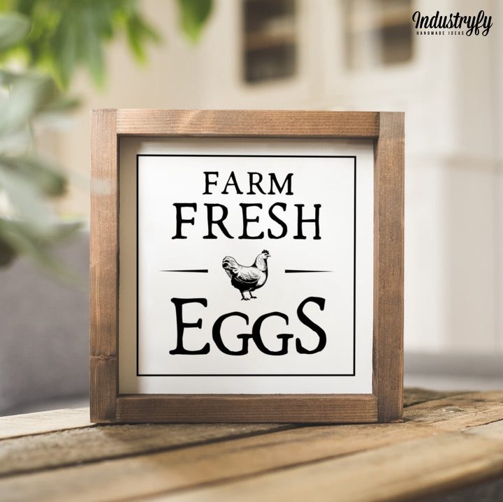 Landhaus Schild | Farm Fresh Eggs