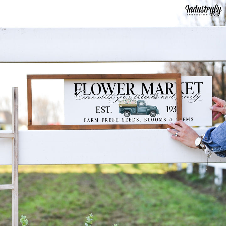 Landhaus Schild | Flower Market Truck No3